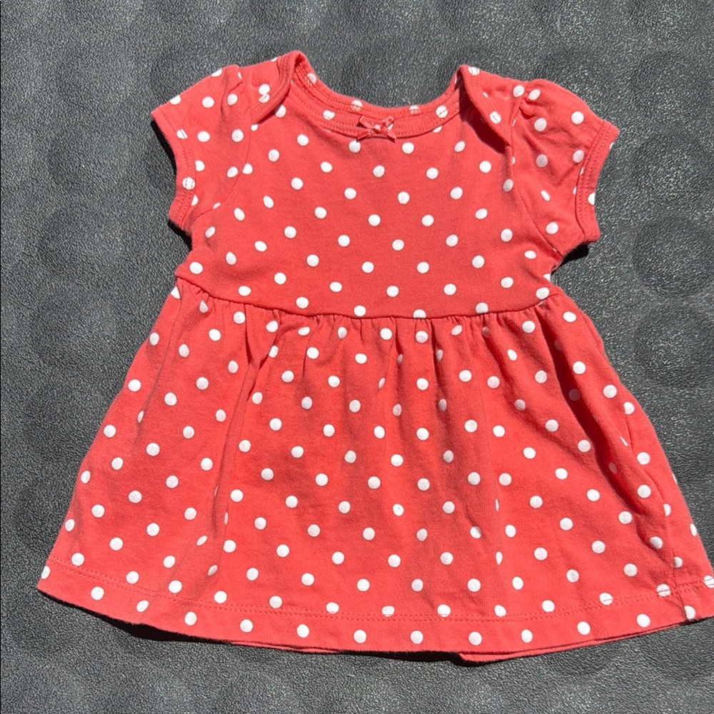 Carter's Red Baby Dress with White Dots